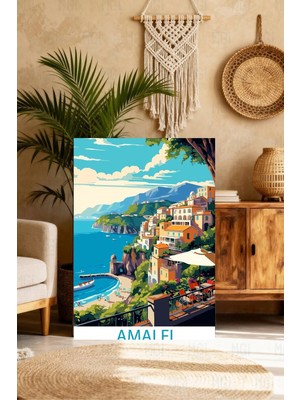 Mgi Design Modern Premium Vintage Seyahat Posteri Bohem Kanvas Tablo Lüks Duvar Sanatı