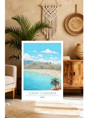 Mgi Design Modern Premium Vintage Seyahat Posteri Skandinav Tarzı Kanvas Tablo Salon Dekoru