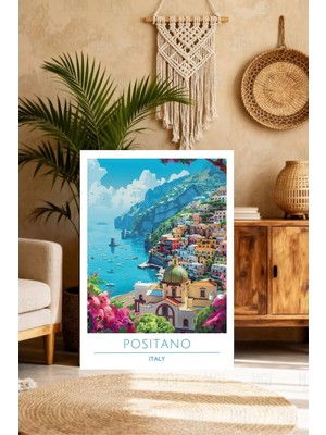 Mgi Design Galeri Kalitesinde Vintage Seyahat Posteri Bohem Kanvas Tablo Yatak Odası Tablosu