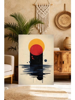 Mgi Design Zarif Modern Sanat Tablosu Vintage Etkili Kanvas Tablo Şık Duvar Dekoru