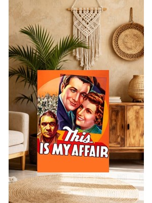Mgi Design Özgün Vintage Film Posteri Boho Stilinde Kanvas Tablo Yatak Odası Tablosu
