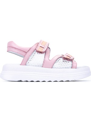 Tamer Tanca Çocuk Hakiki Deri Pembe Düz Sandalet 406 4754 Sndlt 31-36 Y26 Pembe