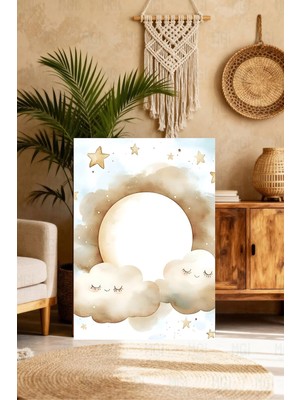 Mgi Design Şık Sevimli Bebek Resmi Modern Tarzda Kanvas Tablo Modern Ev Dekoru