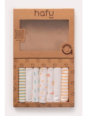 Hafy Baby Organik Pamuk, Yedili Bebek Mendili – Gün Işığı