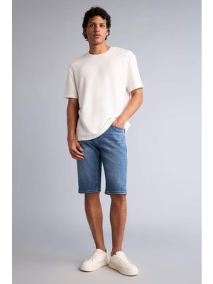 DeFacto Regular Fit Bermuda Jean Şort G8661AX26SM