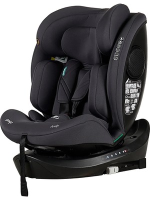 Prego Baby Prego Arion Fix I-Size 360 Derece Dönebilen Oto Koltuğu 0-36 kg Gri Renkli