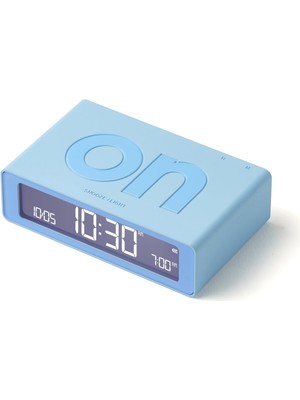 Lexon Flip Mini Şarj Edilebilir Alarm Saat Açık Mavi