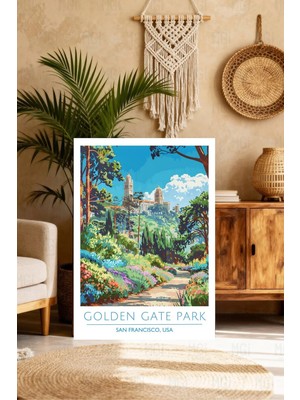Mgi Design Lüks Vintage Seyahat Posteri Vintage Etkili Kanvas Tablo Çalışma Odası Sanatı