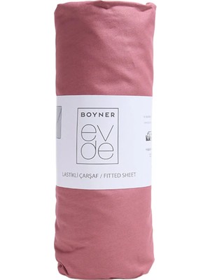Boyner Evde Mor Fitted Çift Kişilik Lastikli Çarşaf Nora