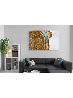 Mgi Design Lüks Modern Tasarım Tablosu Skandinav Tarzı Kanvas Tablo Salon Dekoru