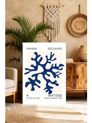 Mgi Design Premium Kalite Henri Matisse Reprodüksiyonu Bohem Kanvas Tablo Çalışma Odası Sanatı