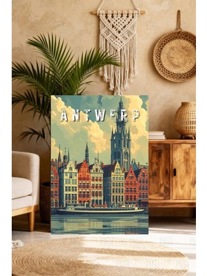 Mgi Design Sanatsal Vintage Seyahat Posteri Bohem Kanvas Tablo Modern Ev Dekoru
