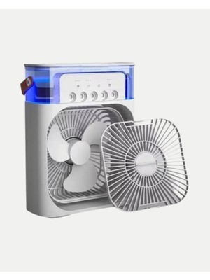Zero Land Depomix Taşınabilir Mini Klima Fan 3’ü 1 Arada Soğutucu, Nemlirici ve Gece Lambası