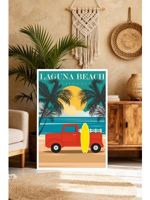 Mgi Design Şık Vintage Seyahat Posteri Vintage Etkili Kanvas Tablo Ofis Duvar Tablosu