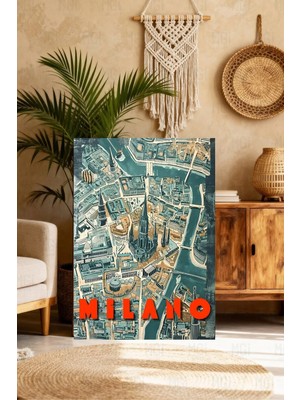 Mgi Design Özgün Vintage Seyahat Posteri Bohem Kanvas Tablo Modern Ev Dekoru
