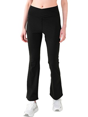 Musclecloth Aura Cross Flare Pantolon Siyah