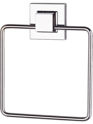 Tekno-tel Yapışkanlı Banyo Kare Havluluk Kolay Montaj Krom Şık Tasarım ve Modern Görünüm EF234