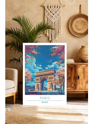 Mgi Design Estetik Vintage Seyahat Posteri Modern Tarzda Kanvas Tablo Çalışma Odası Sanatı