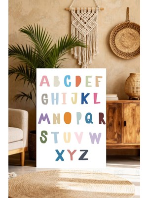 Mgi Design Sanatsal Çocuk Sanatı Tablosu Boho Stilinde Kanvas Tablo Modern Ev Dekoru