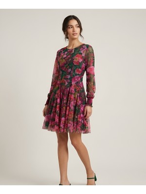 Blouse Çiçekli Tül Elbise