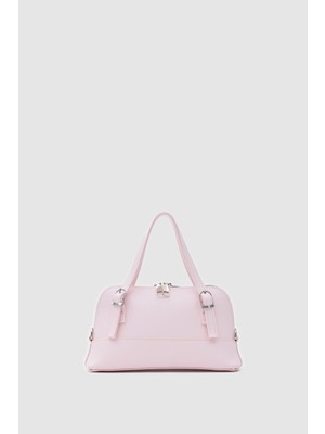Shule Bags Ribbon Mini Çapraz Çanta Pembe