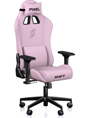 Pixel Shift Pembe Kumaş Oyuncu Koltuğu
