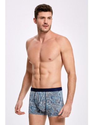 İlke Modal Şal Desenli Boxer 1604