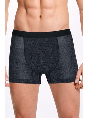 İlke Modal Şal Desenli Boxer 1604