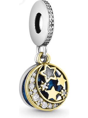 Fubena Iki Renkli Ay ve Yıldızlar Disk Sallantılı Charm