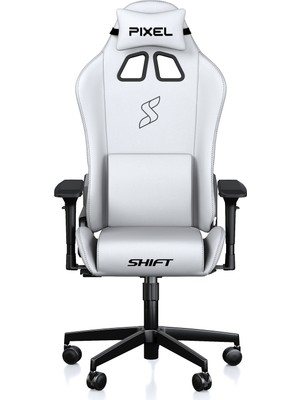 Pixel Shift Beyaz Kumaş Oyuncu Koltuğu