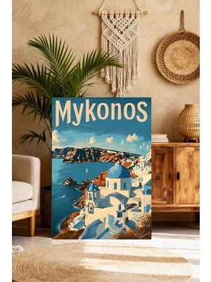 Mgi Design Özgün Vintage Seyahat Posteri Bohem Kanvas Tablo Mutfak Dekoru
