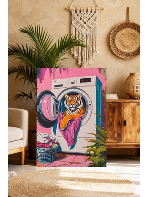 Mgi Design Estetik Pembe Modern Sanat Klasik Kanvas Tablo Salon Dekoru