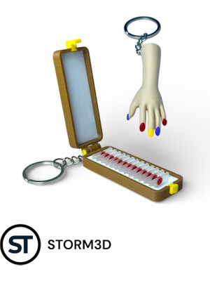 Storm 3D STORM3D Dexter Morgan ve Brian Moser Protez El Anahtarlık 2’li Set PLA Materyal Figür