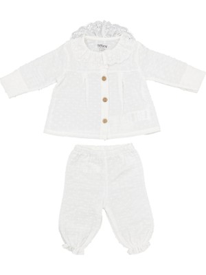 Tiffany Baby Müslin Newborn Pure Theme Hırka 2'li Takım 10135