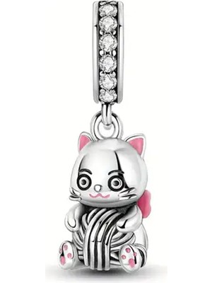 Fubena Sevimli Yumak Tutan Kedi  Sallantılı Charm