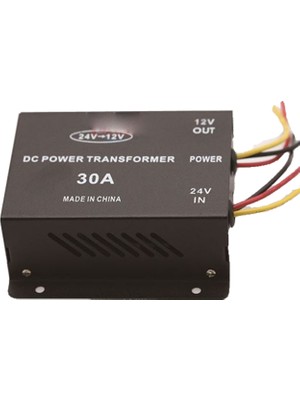 Carub 24V-12 Düşürücü Transformer DC 30 Amper Araç Bilgisi ve Modeli ile Uyumlu