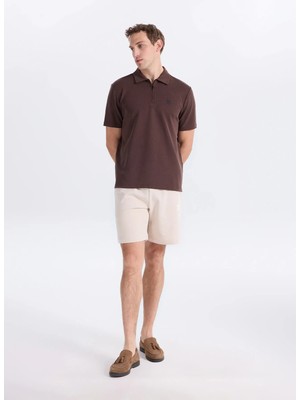 Jack & Jones Bej Erkek Normal Fit Logo Baskılı Sweat Şort 12300731 Jpstkarlnewplushsweatshort