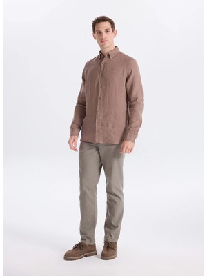 Lee Cooper Haki Erkek Regular Straight Chino Pantolon 262 Lcm 221026 New Haki