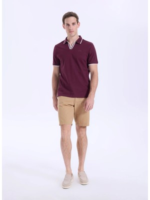 Discovery Expedition D6SM-TST3720 Bordo Erkek Polo T-Shirt
