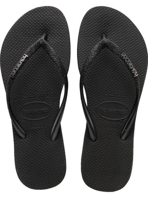 Havanias Slim Sparkle ii Black Siyah  Kadın Terlik 4146093-0090
