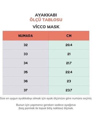 Vicco Mask  Beyaz Çocuk Spor Ayakkabı Nefes Alabilen Malzeme ile Düz Taban ve Lastik Bağlama