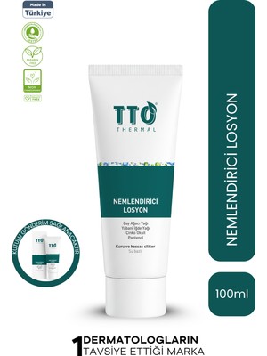 TTO Nemlendirici Losyon 100 ml Çay Ağacı Yağı ve Çinko Oksit ile Normal Ciltler İçin Etkili Nemlendirme