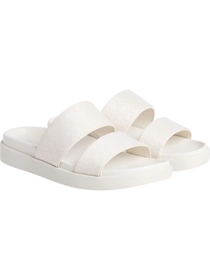 Calvin Klein Kadın Flat Slide Jacq Terlik HW0HW02486AEO