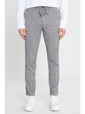 Altınyıldız Classics Bağlamalı Bel Normal Paça Slim Fit Lacivert Erkek Pantolon ACE001252270_LAC
