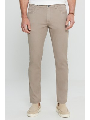 Altınyıldız Classics Normal Bel Normal Paça Slim Fit Vizon Erkek Pantolon ACE001252246_VIZ