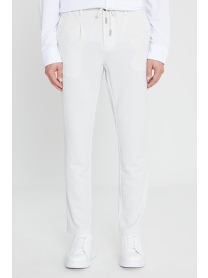 Altınyıldız Classics Bağlamalı Bel Normal Paça Slim Fit Taş Erkek Pantolon ACE001252273_TAS