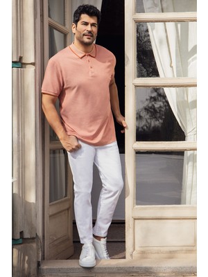 Altınyıldız Classics Erkek Beyaz Diz İzi Yapmayan 360 Derece Her Yöne Esneyen Slim Fit Diyagonal Desenli Esnek Pantolon