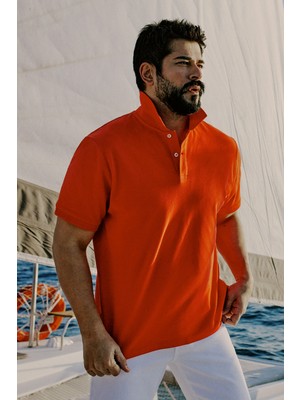 Altınyıldız Classics Erkek Narçiçeği %100 Pamuk Kıvrılmaz Pike Polo Yaka Slim Fit Dar Kesim Tişört