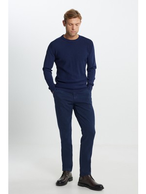 Altınyıldız Classics Normal Bel Slim Fit Lacivert Erkek Pantolon COE012510109_PANTOLON YAN CEP PARCA
