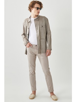 Altınyıldız Classics Erkek Taş 360 Derece Her Yöne Esneyen Slim Fit Dar Kesim Pamuklu Rahat Pantolon